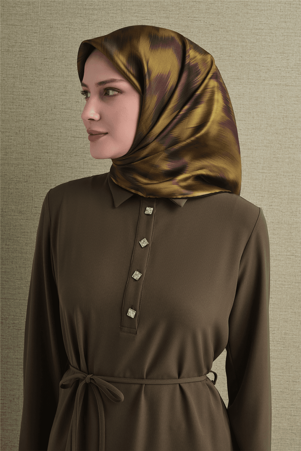 Armine Saf İpek Sura Eşarp 9605D - Yeşil 2