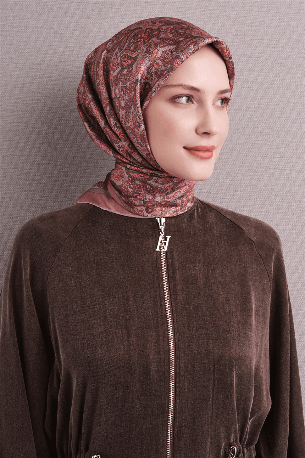 Armine Saf İpek Sura Eşarp 9609D - Pembe 3