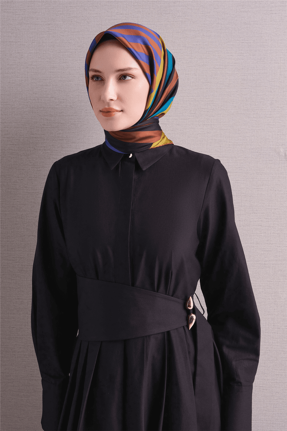 Armine Saf İpek Sura Eşarp 9615D - Sarı 1
