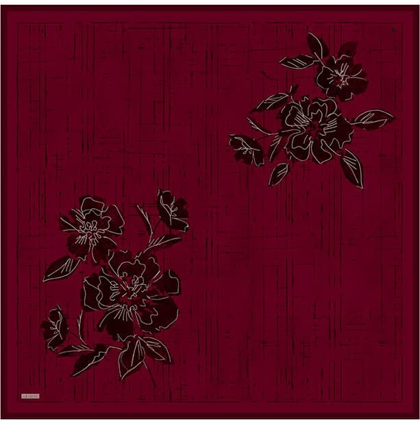 Armine Saf İpek Sura Eşarp 9617D - Bordo 5