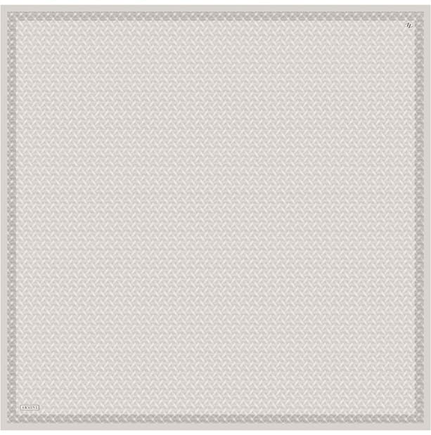 Armine Saf İpek Twill Eşarp 9622D - Beyaz 6