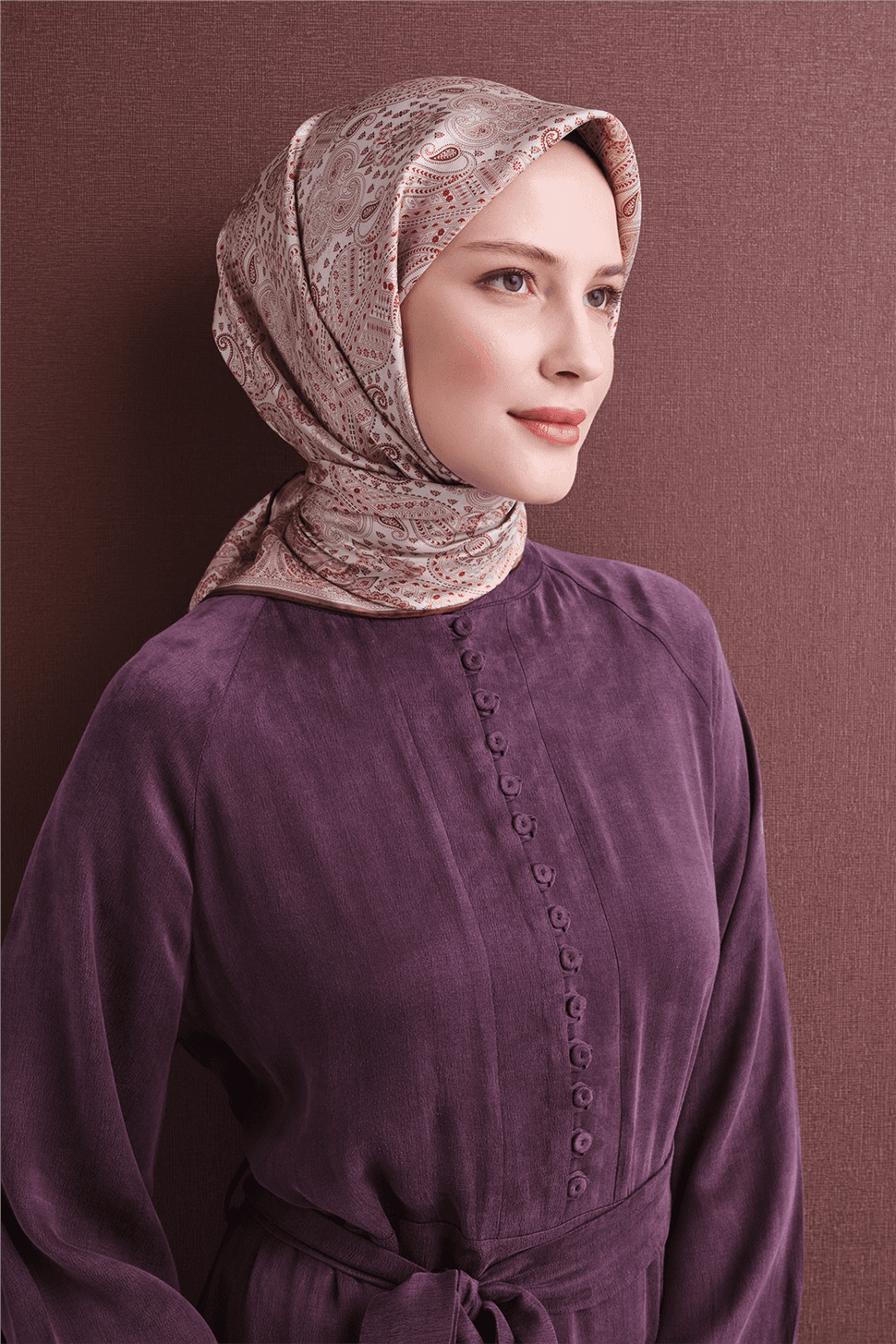 Armine Saf İpek Sura Eşarp 9631D - Bej 3