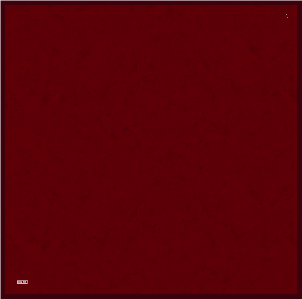 Belli %100 Twill İpek Eşarp 4428D - Bordo 3