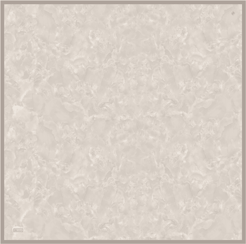 Belli %100 Twill İpek Eşarp 4428D - Açık Bej 3
