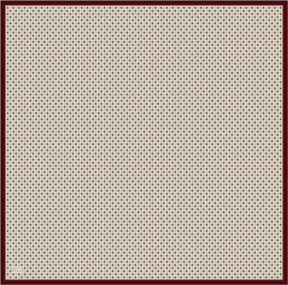 Belli %100 Twill İpek Eşarp 4418D - Açık Bej 3