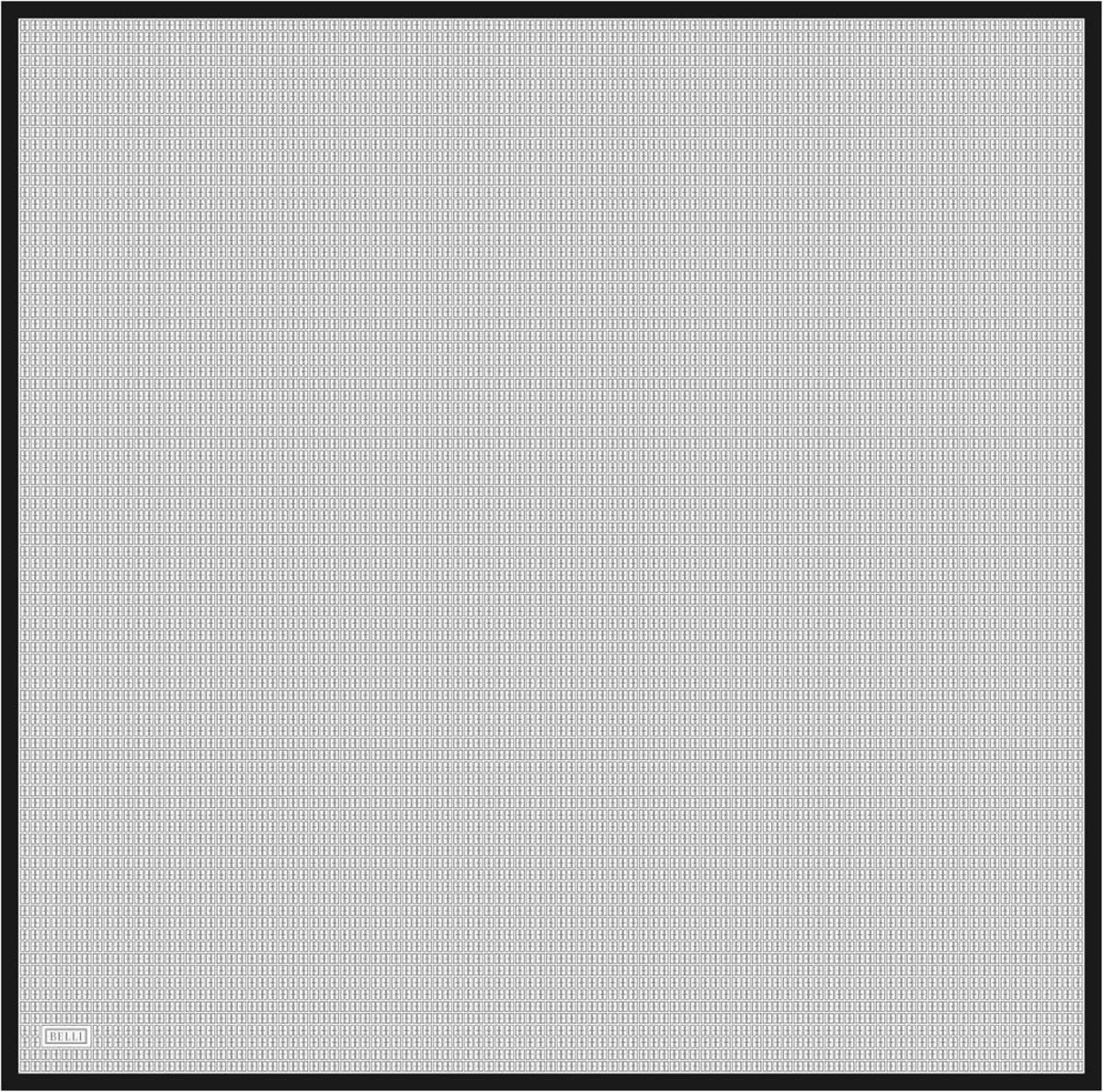 Belli %100 Twill İpek Eşarp 4321D - Siyah 3