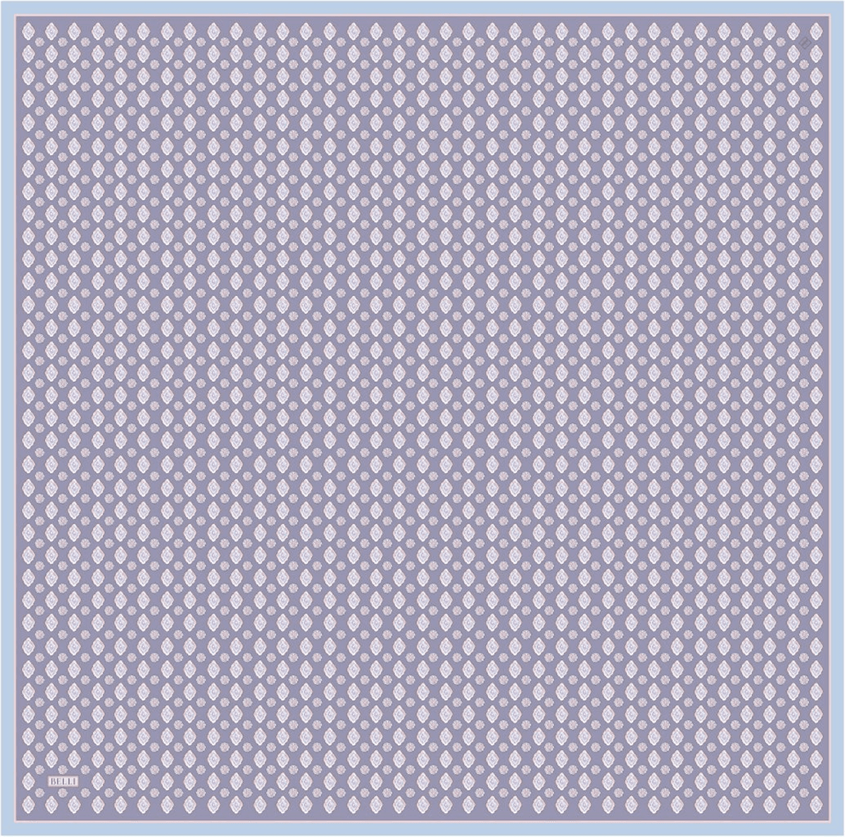 Belli %100 Twill İpek Eşarp 4308D - Mor 3