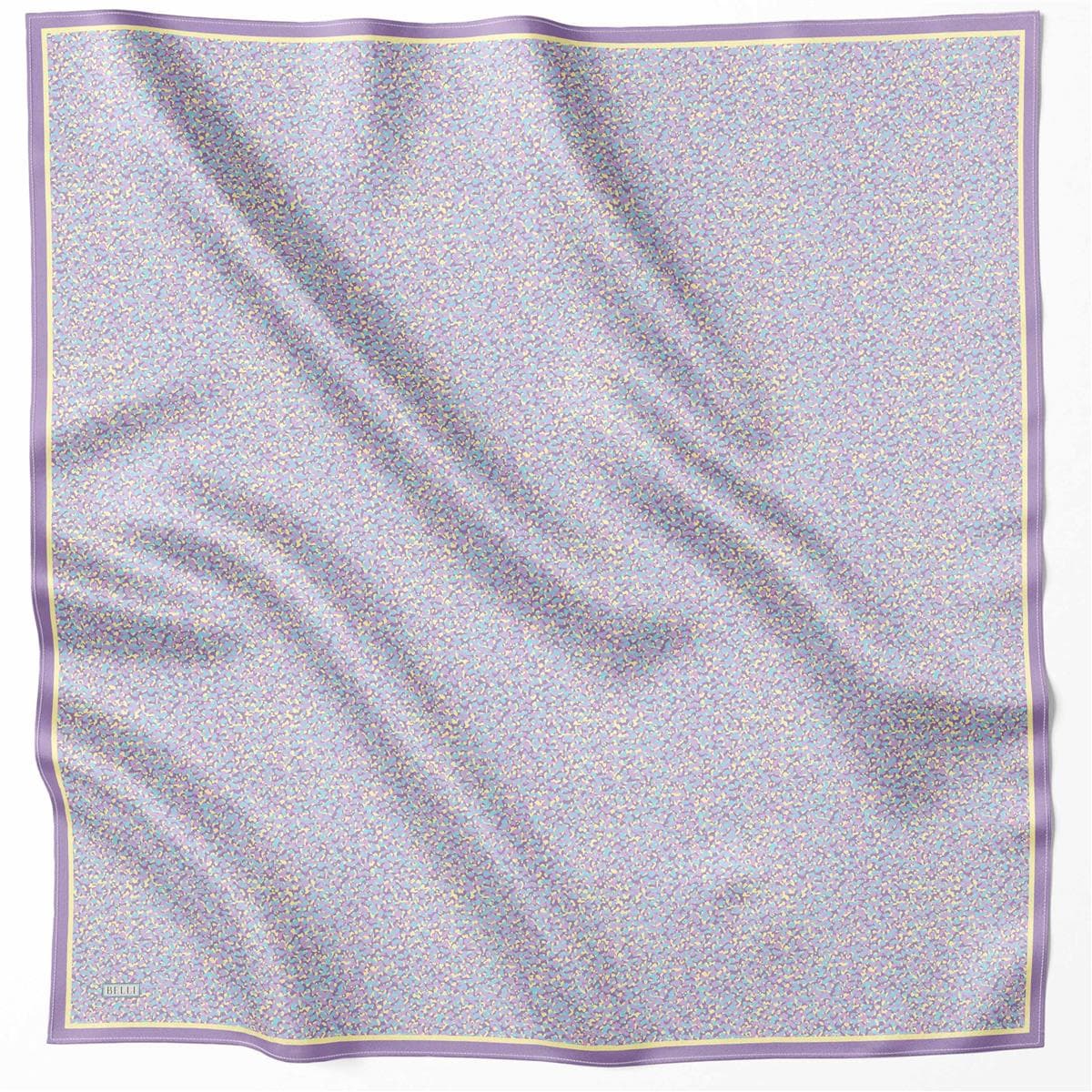 Belli %100 Twill İpek Eşarp 4208D - Mor 3