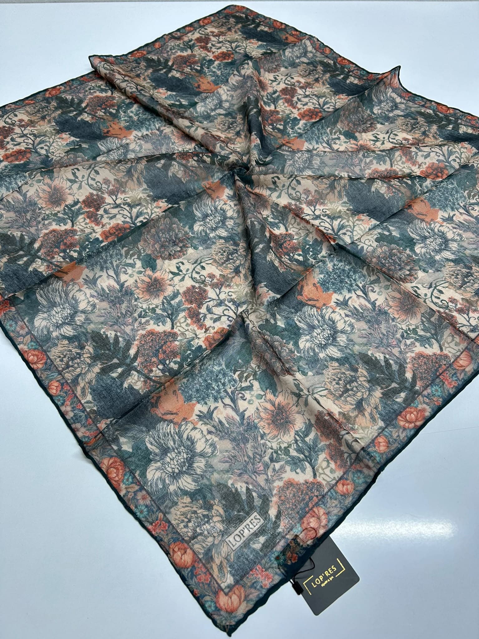 Lopres 5013 Soft Eşarp - Petrol
